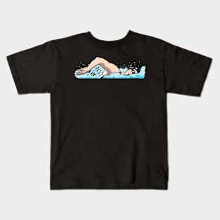 Female swimmer Kids T-Shirt